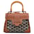 Goyard Braune Mini Goyardine Saigon Leinwand Tuch  ref.1348239