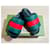 Gorgeous Gucci sandals Black Red Light green  ref.1348278