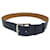 Cintura di Etrivière Hermès 38 IN PELLE FIORE BLU NAVY T 90 Cintura di pelle  ref.1348292