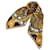 Must de Cartier vintage silk scarf Nineties with clocks Black Yellow  ref.1348419