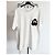 T-shirt Burberry Monster bianca in cotone Bianco - vista 7
