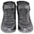 Schwarze Chanel CC High-Top-Sneakers Leder  ref.1348693