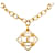 Chanel CC-Anhänger Halskette Gold Golden Metall  ref.1348828