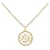 Dior Logo Pendant Necklace Gold Golden Metal  ref.1348834