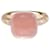 Pomellato Nudo Mxi Cuarzo Rosa 18Tamaño del anillo de diamantes en oro K Ros 54 Dorado Metal  ref.1349075