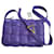 BOTTEGA VENETA Cassette medium padded intrecciato leather shoulder bag purple Dark purple  ref.1349307