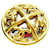 Timeless Chanel Logo CC Dourado Metal  ref.1349390