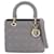 Dior Lady Dior Medium Grey Leather  ref.1349401