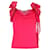 Top con maniche a volant di Givenchy in viscosa rosa Fibra di cellulosa  ref.1349846