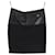Gucci Pencil Mini Skirt in Black Leather and Cotton  ref.1349862