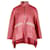 Hermès Asymmetrische Jacke von Hermes aus rosa Leder Pink  ref.1349873