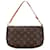 Louis Vuitton Brown Monogram Pochette Accessoires Leather Cloth  ref.1349973