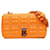 Bolsa de ombro com corrente de resina Lola pequena laranja Burberry Couro  ref.1350007