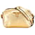 Sac photo Prada Gold City en veau métallisé Cuir Veau façon poulain Doré  ref.1350048