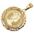 & Other Stories [LuxUness] 18k Colgante de moneda de Isabel II de oro Colgante de metal en excelentes condiciones  ref.1350093
