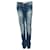 Elisabetta Franchi, jeans invecchiati in blu Cotone  ref.1350414