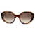 Autre Marque Fendi Ivory / Brown Monogram Gradient Lens Geometric Sunglasses Plastic  ref.1350767