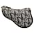 Portamonete grigio Dior Oblique Saddle Pelle  ref.1350810