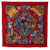 Red Hermès Persepolis Silk Scarf Scarves  ref.1350811