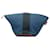 Blue Hermès Mini Toile Palmyre Pouch Leather  ref.1350928