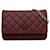 Wallet On Chain Carteira Chanel Clássica de Pele de Cordeiro Borgonha em Bolsa Crossbody com Corrente Bordeaux Couro  ref.1351047