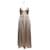 Abito beige Jonathan Simkhai in raso con scollo all'americana taglia US 0 Sintetico  ref.1351102