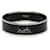 Black Hermès Caleche Wide Enamel Bangle Costume Bracelet Metal  ref.1351171
