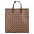 Louis Vuitton Brown Damier Ebene Sac Plat Handbag N51140 Leather  ref.1351246