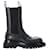 Bottega Veneta Lug Chelsea Boots in Black Calfskin Leather Pony-style calfskin  ref.1351586
