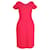 Autre Marque Antonio Berardi – Etuikleid mit V-Ausschnitt aus rosa Polyester Pink  ref.1351600