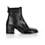 Botins Tod's Salto Bloco em Couro Preto  ref.1351620