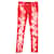 Isabel Marant Jeans Tie-Dye em Algodão Vermelho  ref.1351641