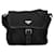 Prada Tessuto Front Buckle Messenger Bag Bolsa de ombro de lona em bom estado  ref.1351785