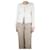 Chanel Jaqueta de lantejoulas em tweed creme - tamanho UK 12 Cru Viscose  ref.1351799