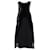 Alexander Wang Racer-Front-Kleid mit Kugelkettendetail aus schwarzer Wolle  ref.1351801
