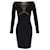 Vestido con abertura de malla de Emilio Pucci en algodón negro  ref.1351808