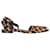 Alexander Wang Lara Leopard-Print Ankle-Wrap d'Orsay Flats in Brown Calf Hair Leather Pony-style calfskin  ref.1351813