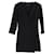 Mini-robe col V Maje en laine noire  ref.1351829