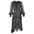 Zimmermann Polka Dot Ruffled Midi Dress in Black Silk  ref.1351847