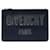 Bolsa clutch de couro com placa de logotipo Givenchy Bolsa clutch de couro em bom estado  ref.1351995