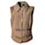 Salvatore Ferragamo Quilted sleeveless jacket Beige Cotton Polyester  ref.1352053