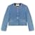 Ba&Sh BASH GIBUS quilted denim jacket Size 0 Excellent condition Light blue Cotton  ref.1352059