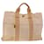 Hermès HERMES New Fourre Tout MM Hand Bag Canvas Beige Auth th4790 Cloth  ref.1352095