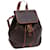 Céline CELINE Macadam Canvas Backpack PVC Brown Auth 71885  ref.1352123