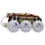 Autre Marque Burberrys Nova Check Balles de golf et étuis pour balles de golf Cuir PVC Beige Auth 72040  ref.1352170