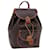 Céline CELINE Macadam Canvas Backpack PVC Brown Auth 71899  ref.1352187