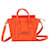 Céline Luggage Phantom leather shoulder strap Orange  ref.1352259