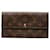 Louis Vuitton Porte Monnaie Credit Brown Cloth  ref.1353179