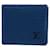 Louis Vuitton Porte-monnaie Cuir Bleu  ref.1353190