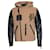 Philipp Plein, chaqueta de lana con capucha Castaño Negro Cuero  ref.1354615